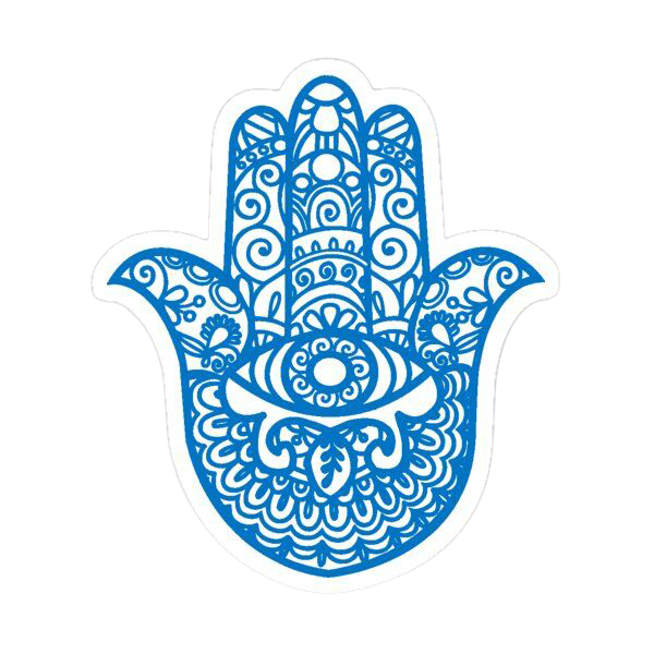 Sticker Blue Hamsa