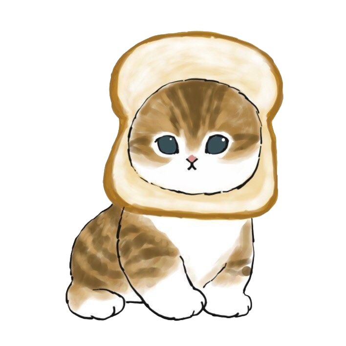 Sticker Michi Bread Head