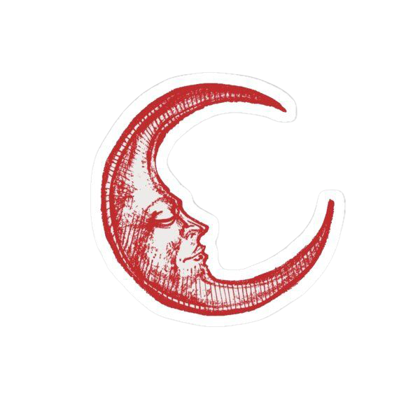 Sticker Holographic Celestial Moon