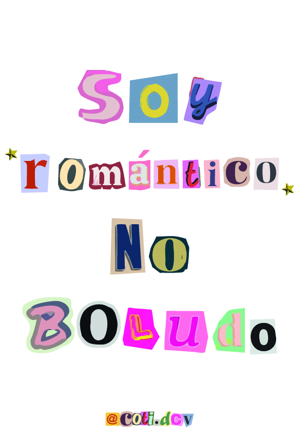 Poster A4  | Soy Romántico No Boludo - Charly García