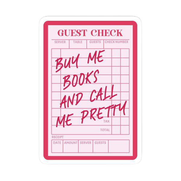Sticker Buy Me Books