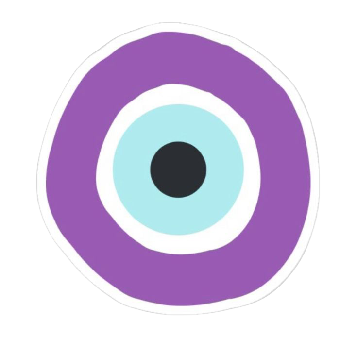Sticker Ojo turco lila