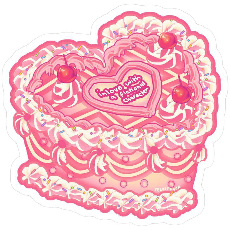 Sticker Cake Fictional Love