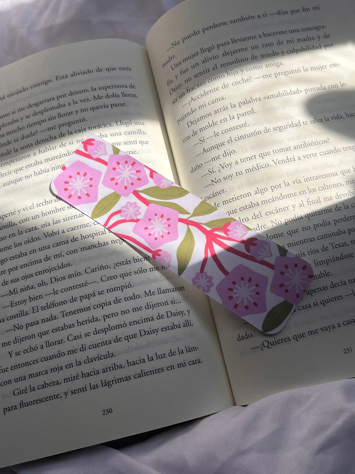 Marcador Flores rosas