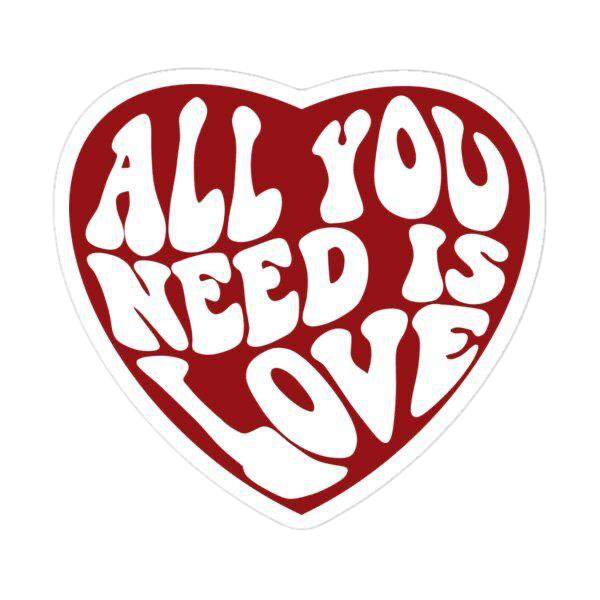 Sticker All You Need Is Love