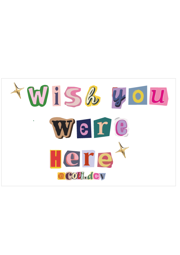 Sticker Wish You Were Here