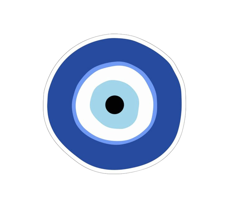 Sticker Ojo turco azul