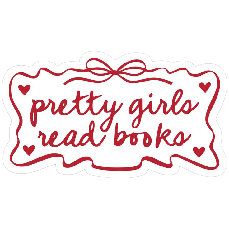 Sticker Pretty Girls Read Books