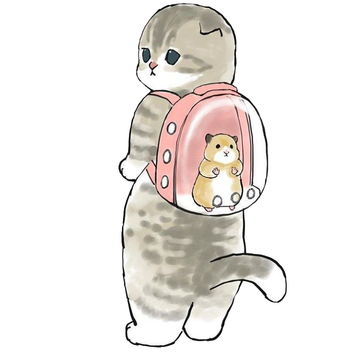 Sticker Michi Hamster Backpack
