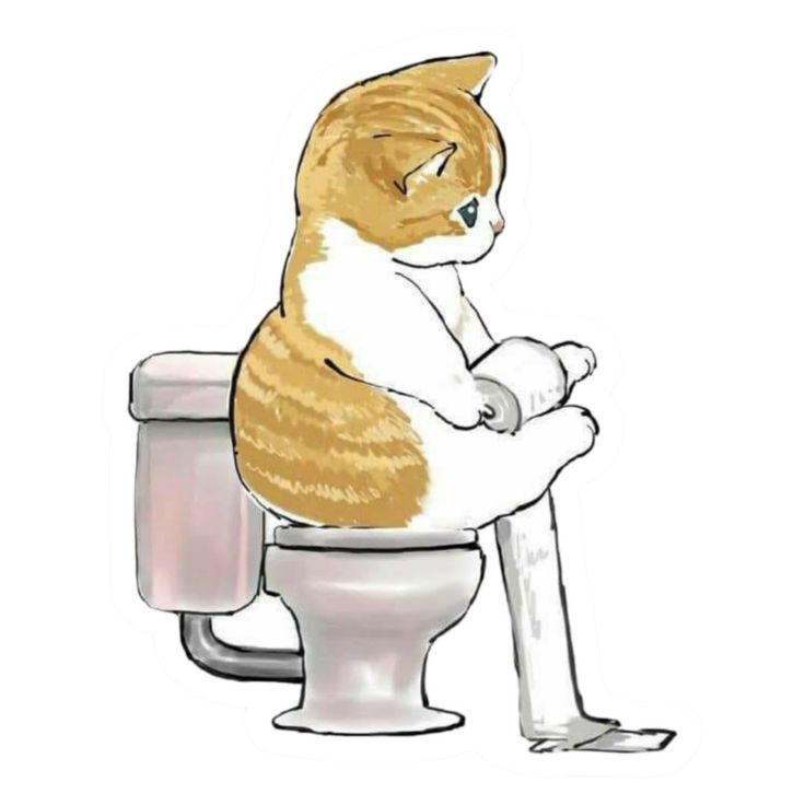 Sticker Michi Toilet Break