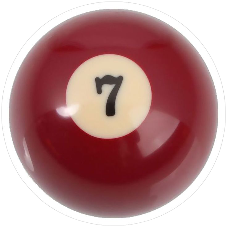 Sticker Lucky 7 Ball