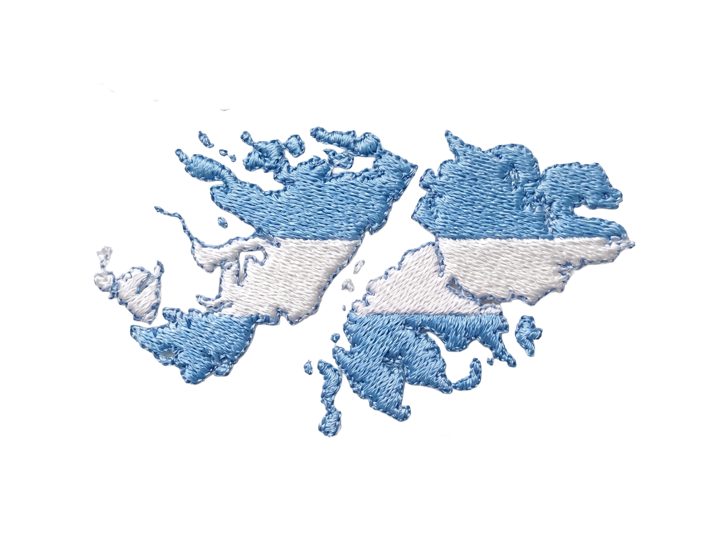 Sticker Islas Malvinas Argentinas estilo bordado