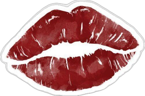 Sticker Glitter Lip Mark