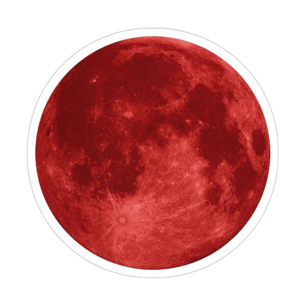 Sticker Blood Moon Holographic
