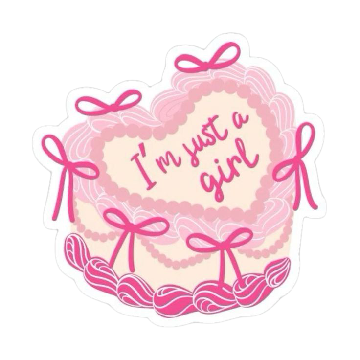 Sticker Cake I'm Just a Girl
