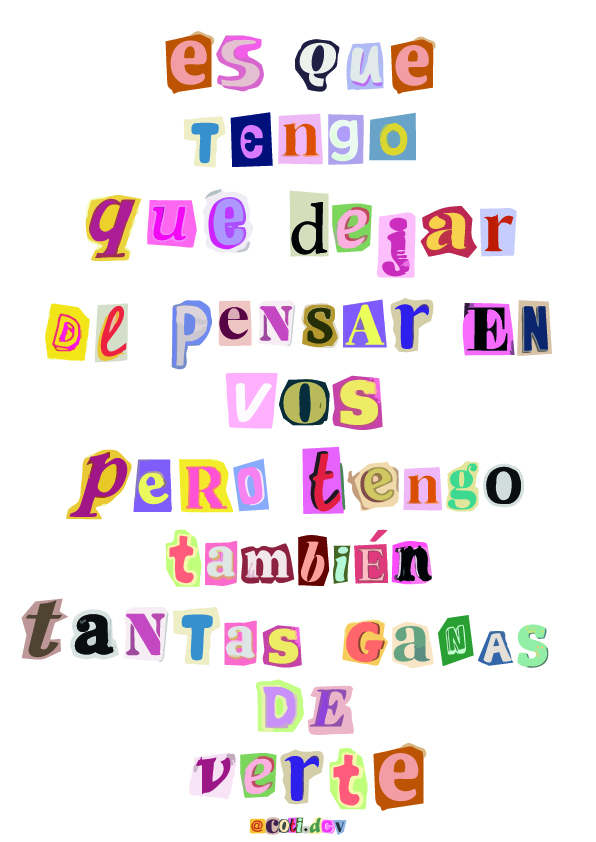 Poster A4  | No Tengo Ganas - Intoxicados