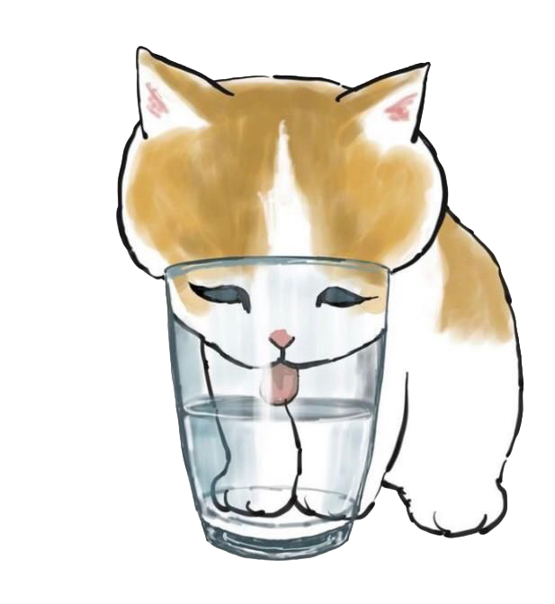 Sticker Michi Glass Drinker